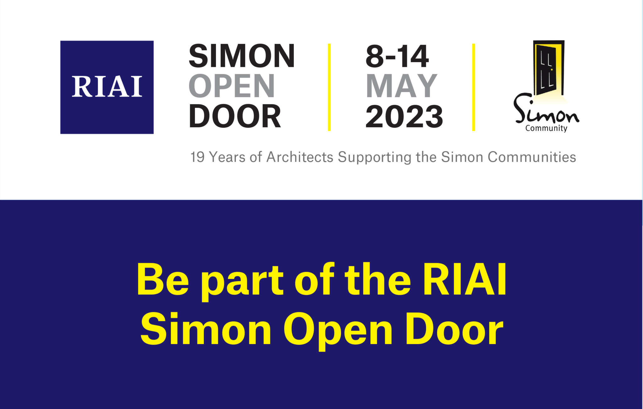 RIAI Simon Open Door 8-14 May