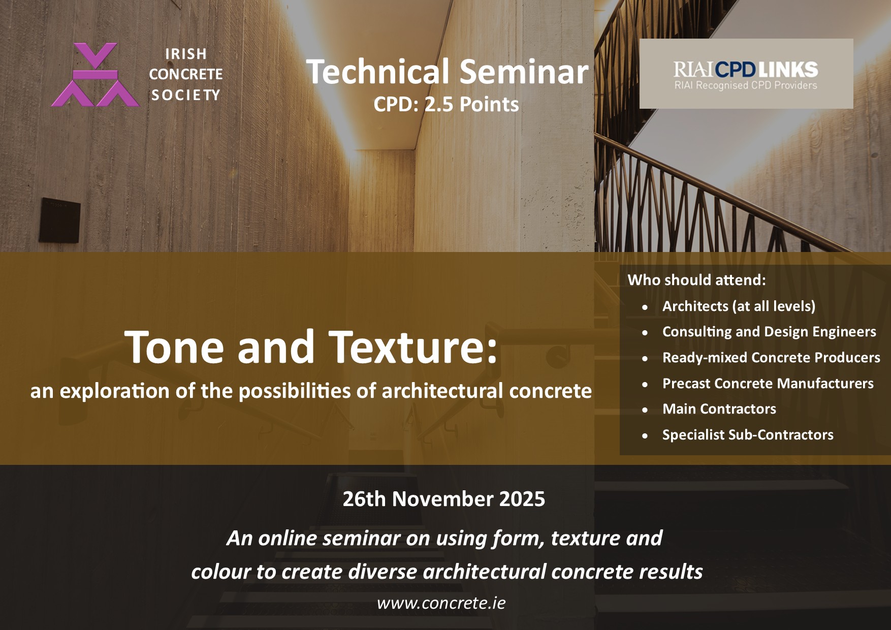 Tone and Texture: an exploration of the possibilities of architectural concrete